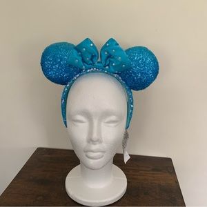 Disney Parks Aqua Minnie Ears